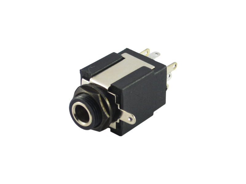 MX 6.35mm Female Stereo Chassis Phone Connector - Image 1